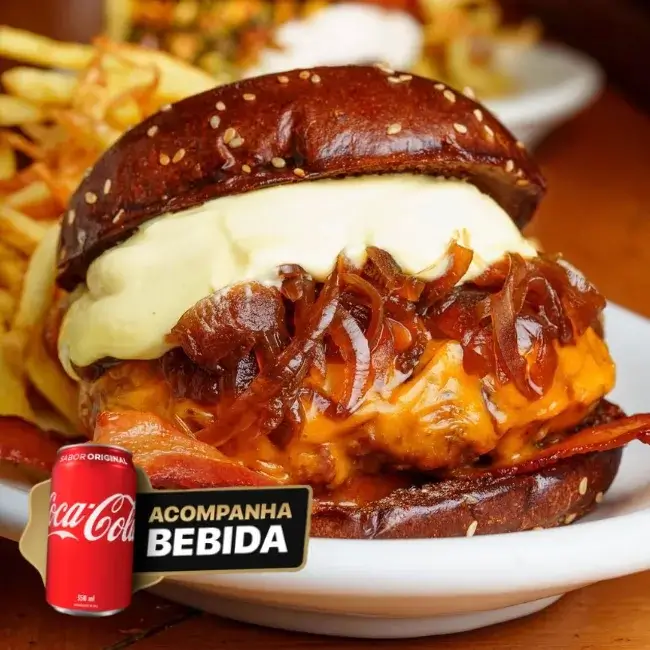 Combo Cheddar Derretido + 1 Refrigerante + Batata Frita